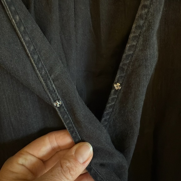 Madewell Tie Bottom Long Sleeved Top - Sz Small - Picture 11 of 12